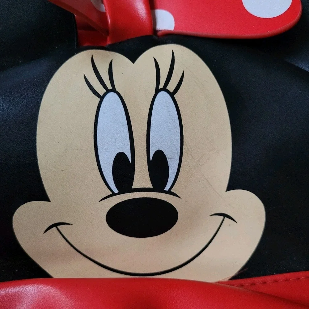 Disney Girl's 12-inch Minnie Mouse Big‎ Face Backpack Small Sewing Repair.